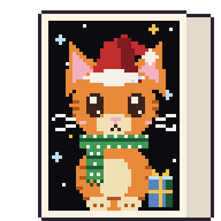Christmas cat card